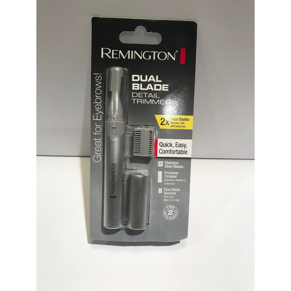 Remington Dual Blade Detail Trimmer - Eyebrows, Nose, Ears, Sideburns Men's Gift